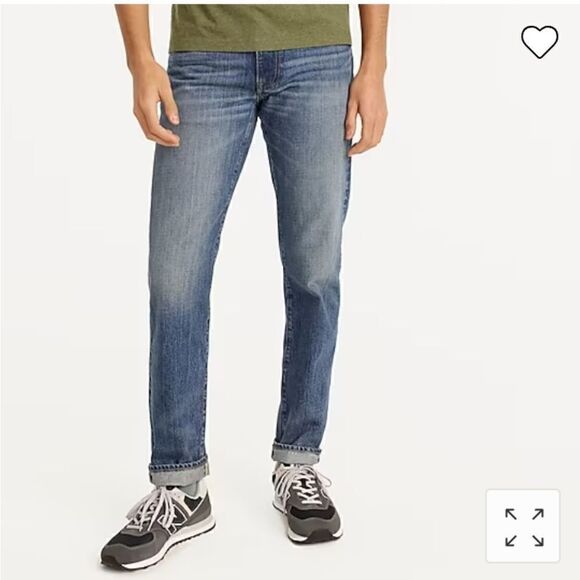 J CREW Men's Jeans Straight Fit 770  Kurabo Blue Denim 30 x 30 - Picture 3 of 16